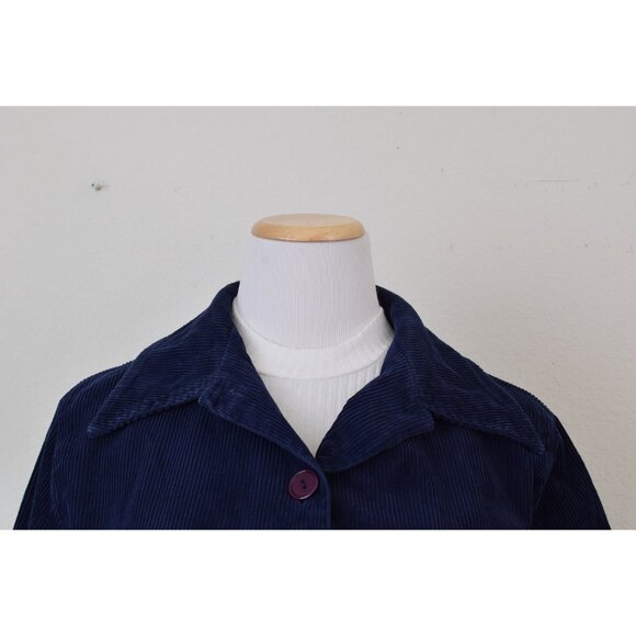Vintage 80s Laurel California Navy Corduroy Jacket - Picture 7 of 10